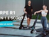 Der Lirpe R1 ist ein 3-in-1-E-Scooter mit integrierter Powerbank und Solarladung. (Bild: Lirpe)