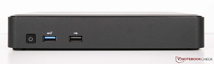 Vorderseite: Power-On, 1x USB3.1 Gen.2, 1x USB2.0