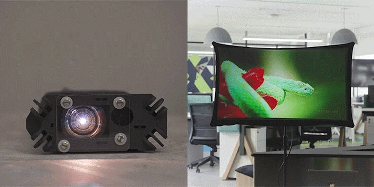 Das System kann auch nur als Beamer genutzt werden (Bildquelle: Splay)