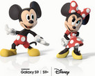 Galaxy S9 und S9+: Disneys Mickey und Minnie Mouse als AR-Emoji verfügbar.