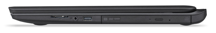 Rechte Seite: Speicherkartenleser (SDXC), Audiokombo, USB 2.0 (Typ-A), DVD-Brenner