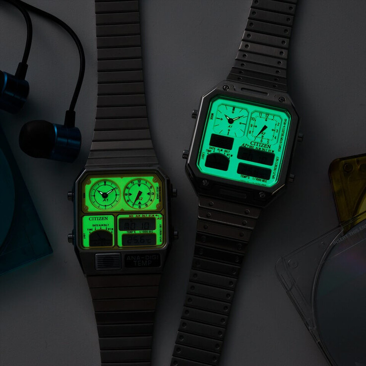 Die Zifferblätter leuchten im Dunkeln sanft, nachdem sie dem Licht ausgesetzt wurden.