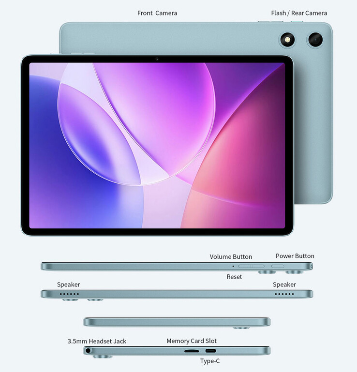 Design-Highlights des Tablets
