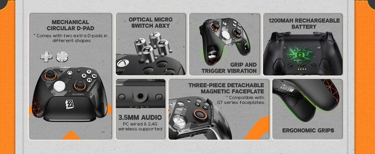 Der GameSir G7 Pro Zenless Zone Zero Edition Wireless Controller für Xbox hat einen Audioanschluss. (Bildquelle: GameSir)