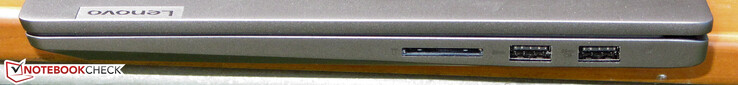 Rechte Seite: Speicherkartenleser; 2x USB 3.2 Gen 1 (Typ A)
