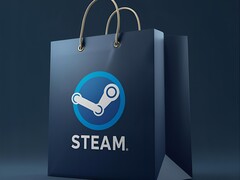 Einkaufstasche mit Steam-Logo wird gezeigt (Bildquelle: Steam, bearbeitet)