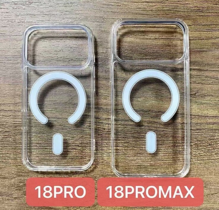 Durchgesickerte iPhone 18 Pro- und iPhone 18 Pro Max-Hüllen.