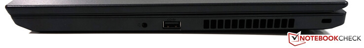 Rechts: 3,5-mm-Audio, USB 3.1 Typ-A, Vorrichtung für Sicherheitsschloss