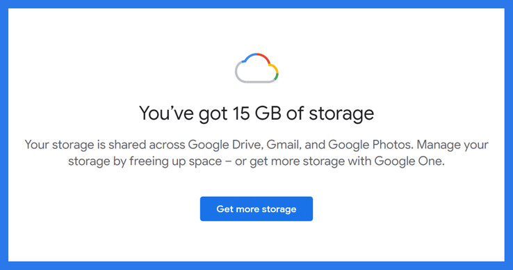 Die Zeiten, in denen es 15 GB Speicherplatz kostenlos gab, könnten bald vorbei sein