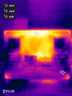 Oberflächentemperaturen Stresstest (Unterseite)