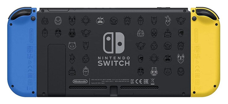 Nintendo Switch Fortnite Edition - Rückseite mit spannenden Grafiken