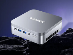 Der K5-Mini-PC mit Core 5 320 ist derzeit für 499 Euro erhältlich. Das Bild zeigt die Vorderseite des Geräts.