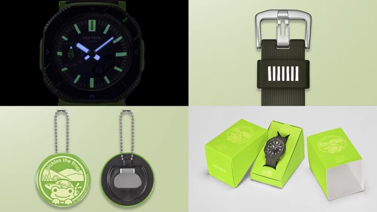 Die Casio Pro Trek x The Nature Conservation Society of Japan x Pickles the Frog PRJ-B001NJ-3 Uhr