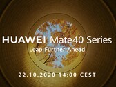 Im Jahr 2020 will Huawei mit der Mate 40 Smartphone-Serie noch einmal ordentlich auf den Putz hauen: Der Launch findet global am 22. Oktober statt.