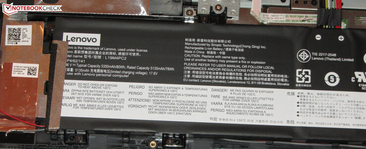 Der Akku verfügt über eine Kapazität von 80 Wh.