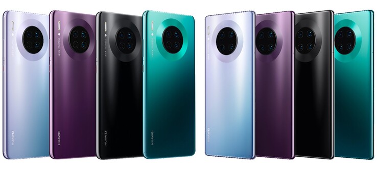 Das Huawei Mate 30 (links) und das Huawei Mate 30 Pro (rechts).