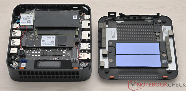 Asus ExpertCenter PN54 mit geöffneter Unterseite