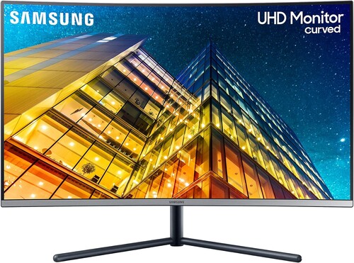 Preis-Leistungs-Sieger: Samsung U32R590CWP 32 Zoll 4K UHD Curved Allround-Monitor.
