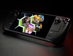 Nvidia GeForce Now streamt anspruchsvolle Spiele auch auf Gaming-Handhelds. (Bildquelle: Valve / Nvidia, bearbeitet)
