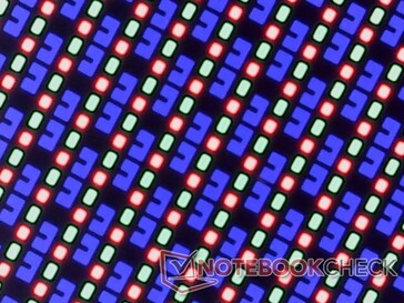 Gestochen scharfe OLED-Subpixel ohne Probleme mit der Körnigkeit aufgrund des glänzenden Overlays