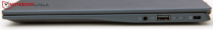 Rechts: 3,5-mm-Klinke, USB-A 2.0, Kensington