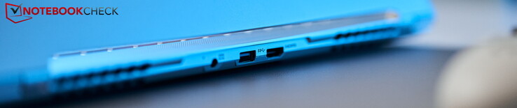 Hinten: Strom, USB-A 3.0, HDMI