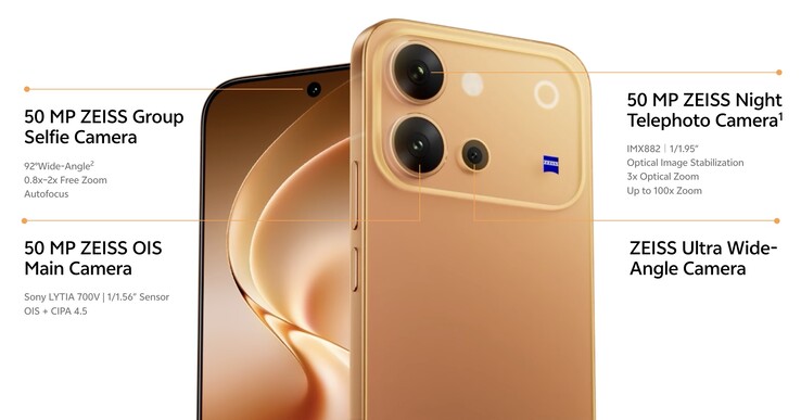 Kamera-Specs des Vivo V80
