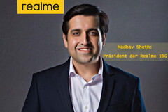 Realme: Madhav Sheth wird Präsident der IBG und leitet die weltweite Expansion der Smartphonemarke.