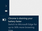 Stimmung gegen den meistbenutzten Browser direkt im Info-Bereich von Windows 10.