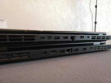 Y530 (oben) und Y730 (unten). Die meisten Anschlüsse befinden sich an der Rückseite