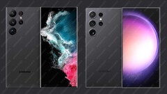 Auf den ersten Blick wenig verändert, auf den zweiten schon etwas mehr: Samsung Galaxy S23 Ultra vs. Galaxy S24 Ultra. (Bild: OnLeaks)