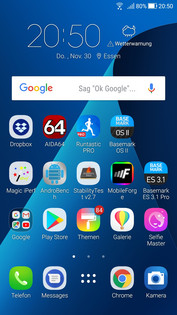 Asus ZenFone 4: Homescreen