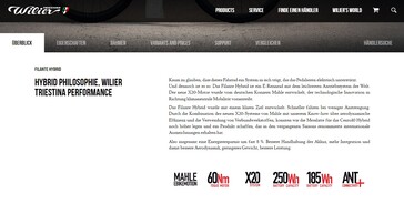 Auch Wilier gibt die Leistung des Filante Hybrid mit 60 Nm an - der Mahle-Motor hat allerdings nur 23 Nm.