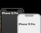 Der Vergleich macht sicher: Die Notch soll 2021 schrumpfen, nicht nur am iPhone 13 sondern auch am iPhone 13 Pro (Bild: 91Mobiles)