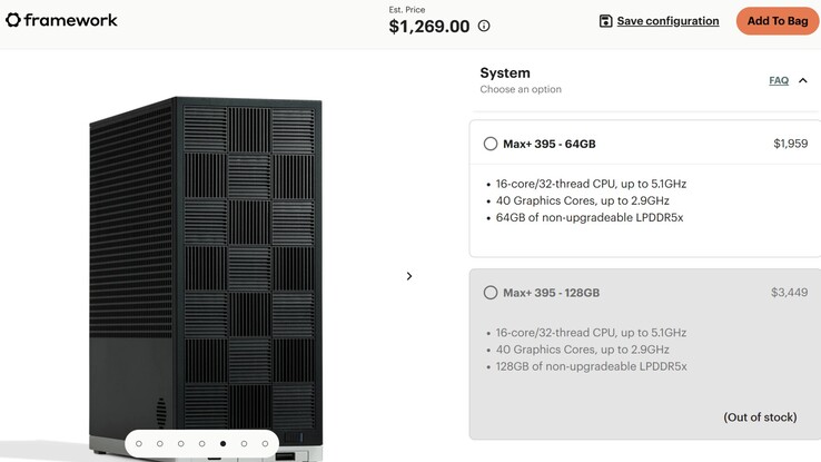 Der Framework Desktop und die aktuellen Dollar-Preise