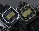 Die neuen, von Nikon inspirierten Casio Uhren gibt es in drei Varianten: Schwarz, Titan und Chrom. Abgebildet: Die Varianten in Chrom und Schwarz.