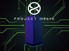 Ein Banner, das ein Konzept der Xbox-Konsole „Project Helix“ zeigt.