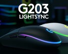 Logitech legt seine günstige G203 Gaming-Maus mit verbesserter RGB-Beleuchtung neu auf. (Bild: Logitech)
