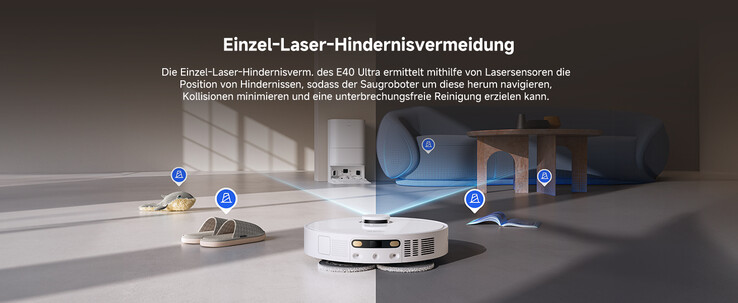 Hindernisse sollen erkannt und diesen dann ausgewichen werden (Bildquelle: Dreame)