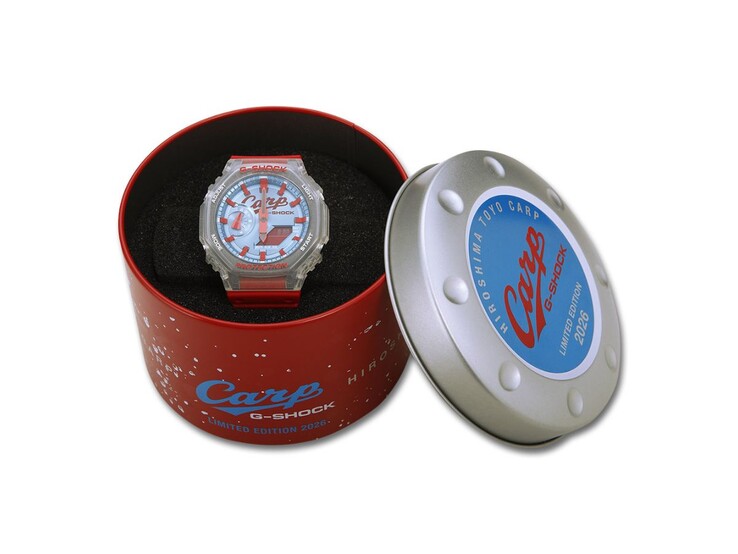 Die 2026 Casio G-Shock x Hiroshima Toyo Carp GA-2100X. (Bildquelle: Hiroshima Toyo Carp store)