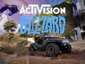 Activision Blizzard Logo mit Halo Campaign Evolved im Hintergrund
