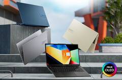 Das Vivobook S15 OLED ist ein stylisches Notebook mit brillantem OLED-Bildschirm. (Bild: Asus)