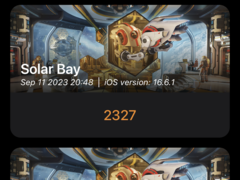 Solar Bay unter iOS. 