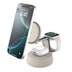 Belkin UltraCharge faltbare, magnetische 3-in-1-Ladestation