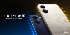 Das iQOO Z11 Lite in zwei Farben.
