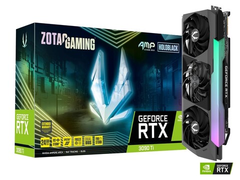 Zotac RTX 3090 Ti AMP Extreme Holo Test. (Bildquelle: Zotac)