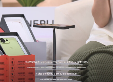 Ein Screenshot aus der Live-Enthüllung des OnePlus 15T (maschinell übersetzt)
