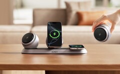 Aukey MagFusion Ark lädt bis zu sechs Geräte zeitgleich. (Bildquelle: Aukey)