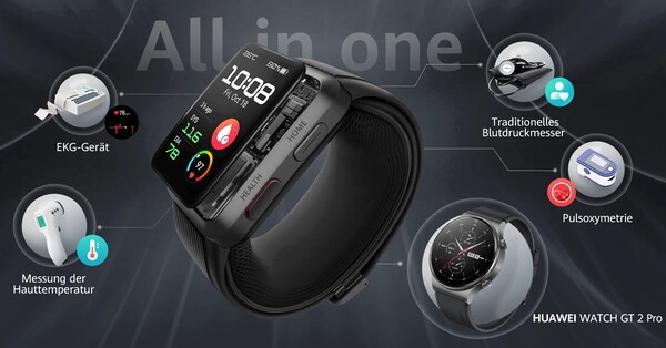 Die Watch D bietet umfangreiche Gesundsheitsfunktionen (Bild: Huawei)