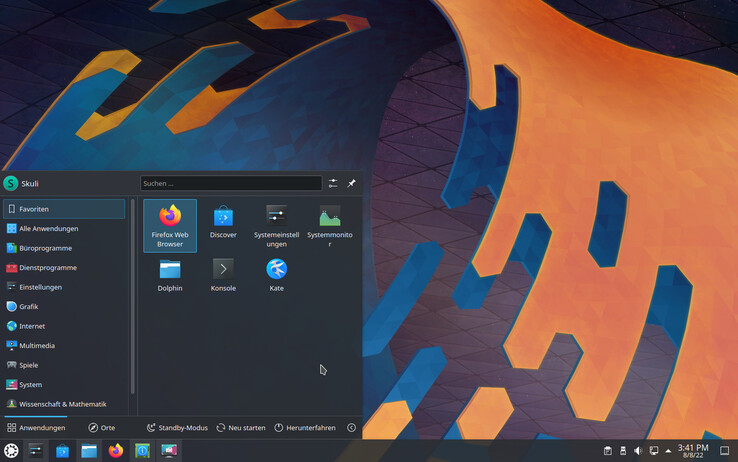 Ein Blick auf den KDE Plasma 5-Desktop von Kubuntu (Bild: Kubuntu).